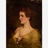MORITZ STIFTER OIL PORTRAIT ON