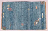 MOROCCAN BERBER BLUE WOOL RUG