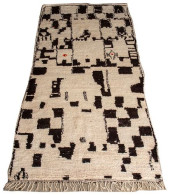 MOROCCAN BERBER SHAG WOOL RUG,
