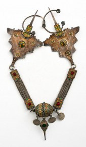 MOROCCAN BERBER SILVER ENAMEL
