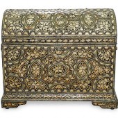 MOROCCAN BONE INLAY CHESTDESCR