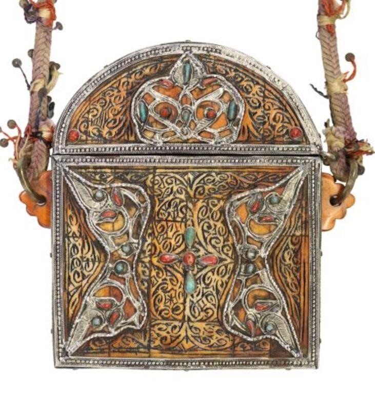 MOROCCAN BONE TILED & METAL MOUNTED