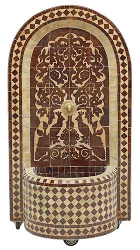 MOROCCAN CERAMIC TILE MOSAIC WALL
