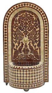 MOROCCAN CERAMIC TILE MOSAIC W