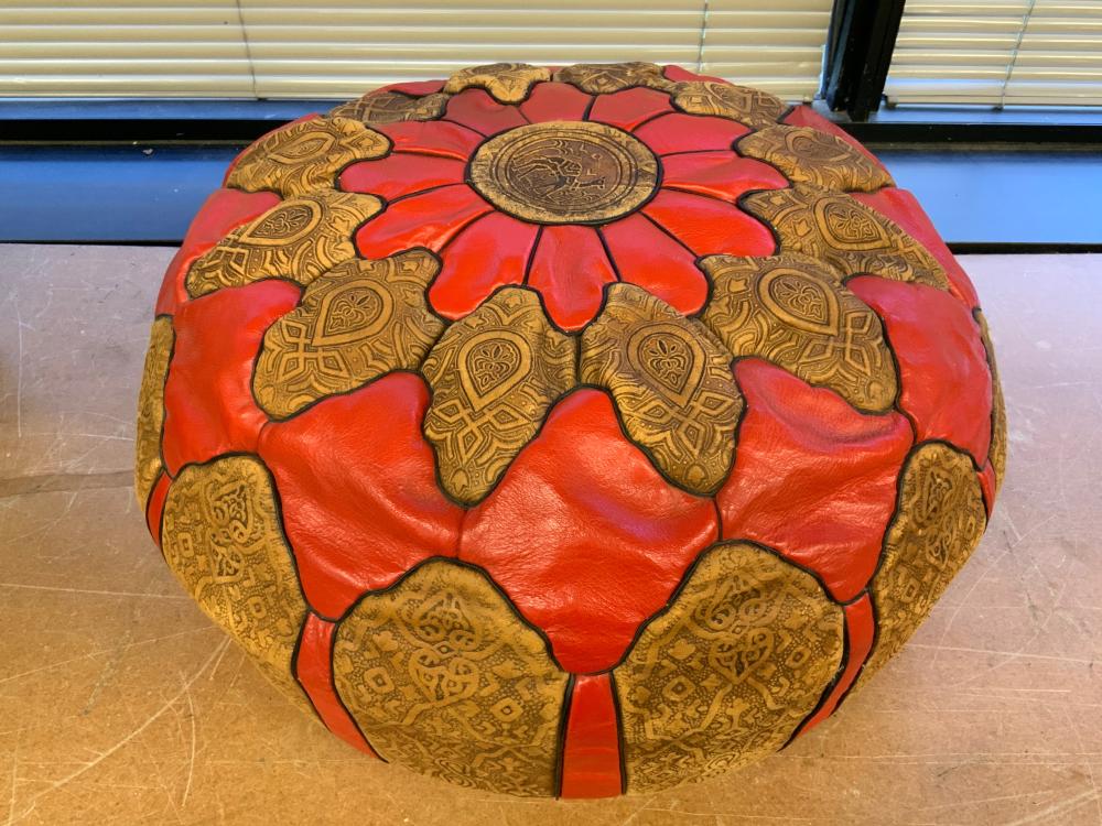 MOROCCAN DECORATED LEATHER