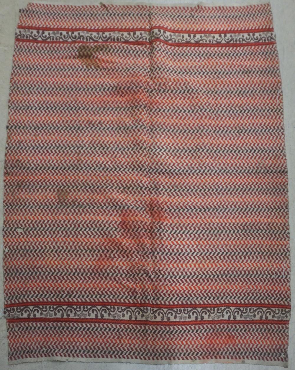 MOROCCAN FLAT WEAVE RUG, 3 FT 10 IN