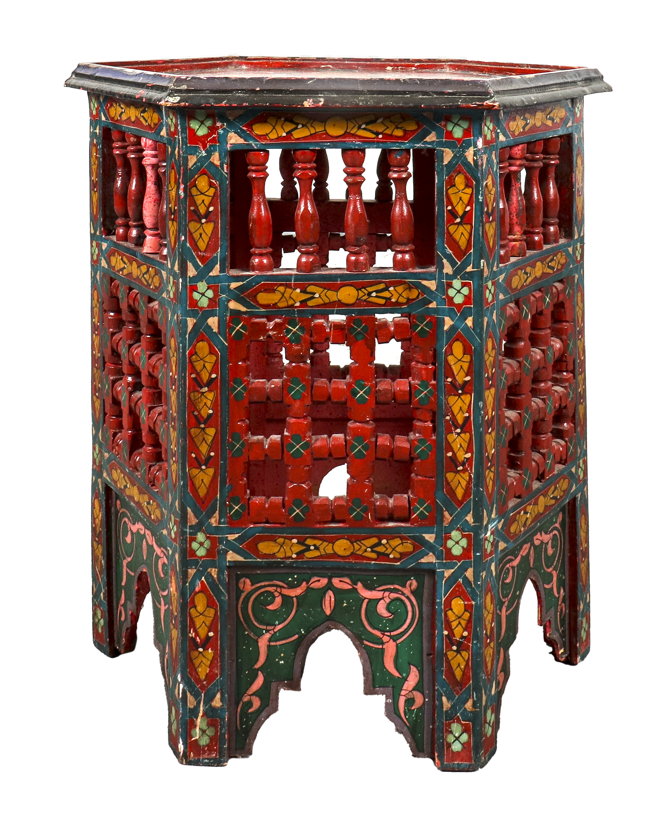 MOROCCAN HAND PAINTED HEXAGONAL