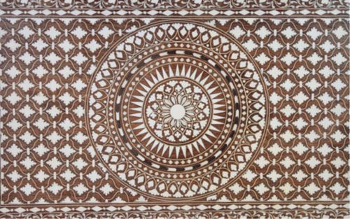 MOROCCAN INLAID SERVING TRAYVintage