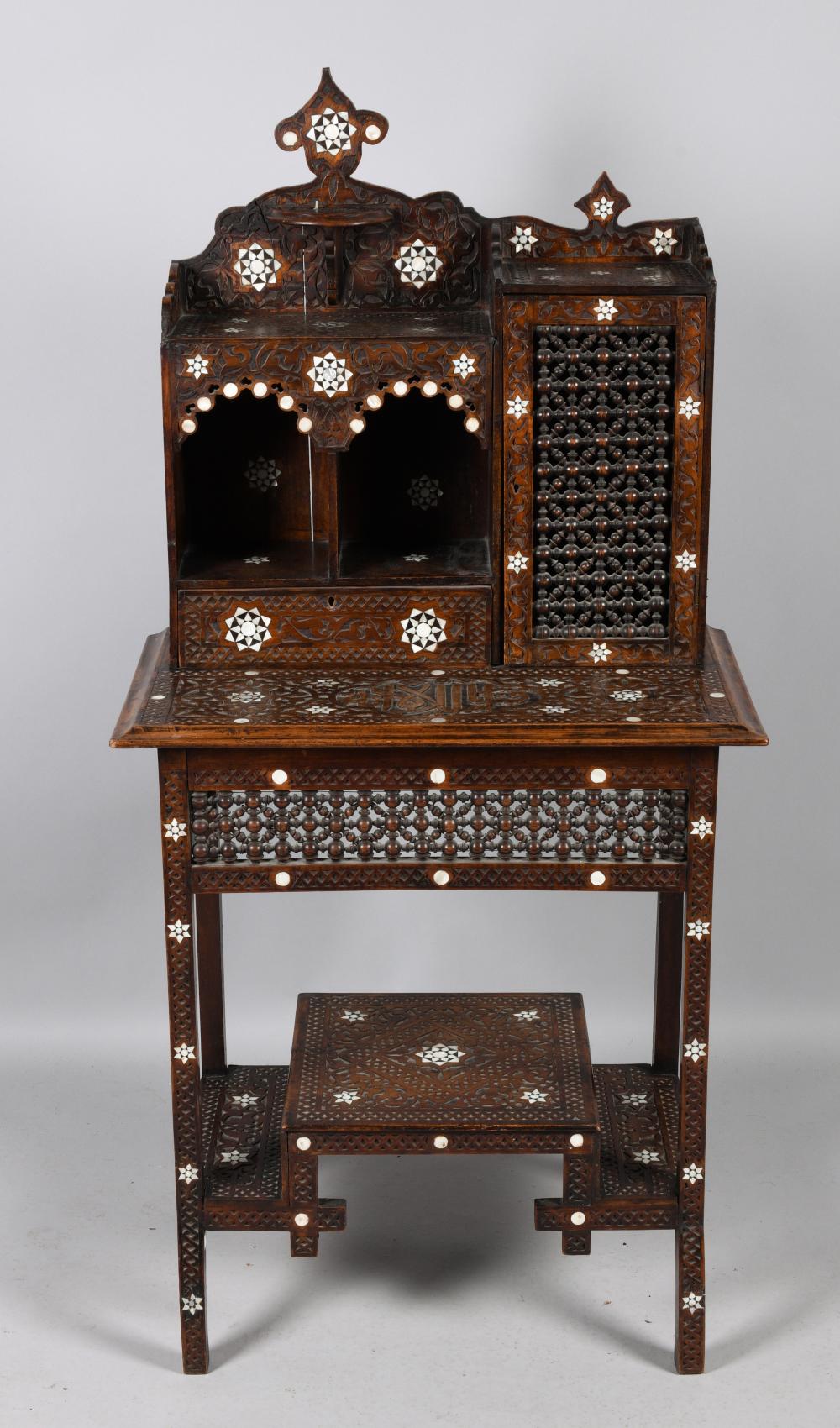 MOROCCAN INLAID WALNUT DESK 53