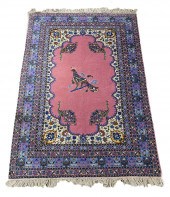 MOROCCAN PEACOCK RUG, 8' X 6'