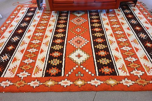 MOROCCAN RUG, GEOMETRIC TRIBAL HAND