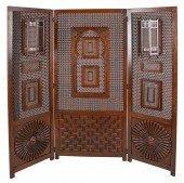 MOROCCAN STYLE THREE-FOLD CARV