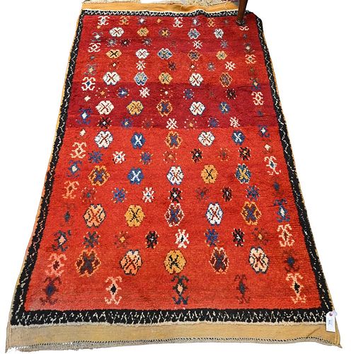 MOROCCAN THROW RUG, 4' X 6'