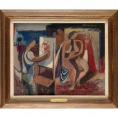 MORRIS DAVIDSON, OIL ON CANVAS