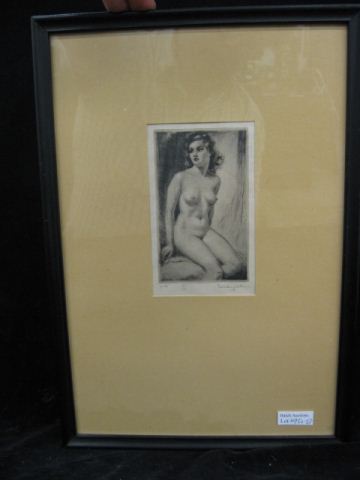 Morris Harvey Hobbs Etching