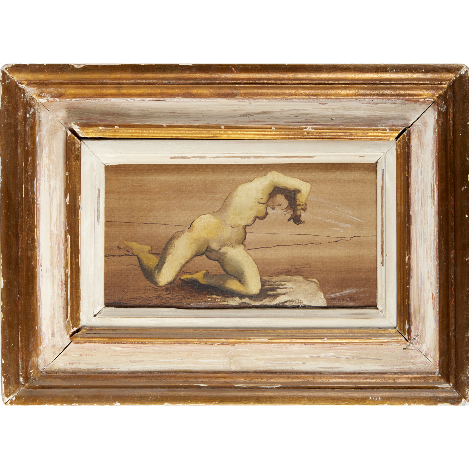 MORRIS KANTOR, OIL ON CANVAS, C.