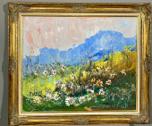 MORRIS KATZ OIL ON BOARD<br>Sc