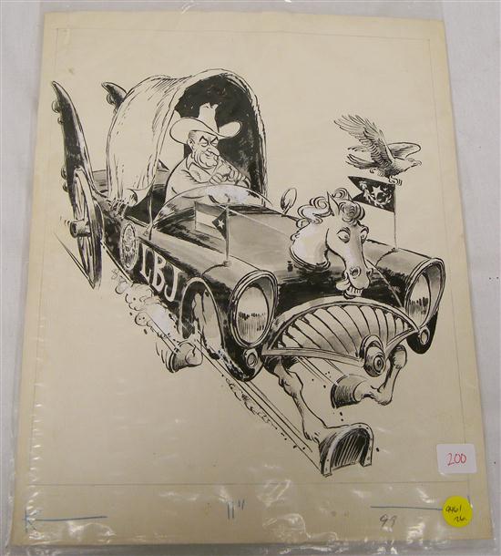 Mort Drucker  unsigned  pen and ink