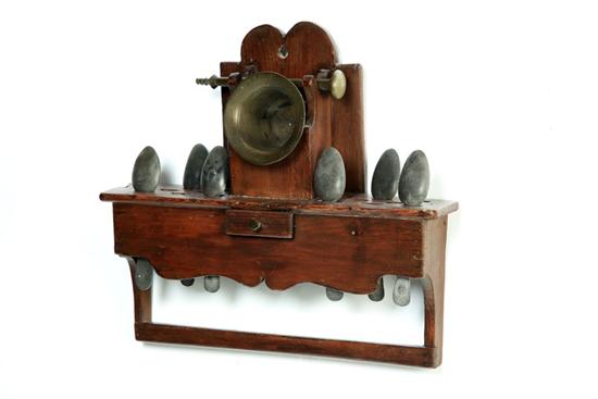 MORTAR AND PESTLE RACK. 