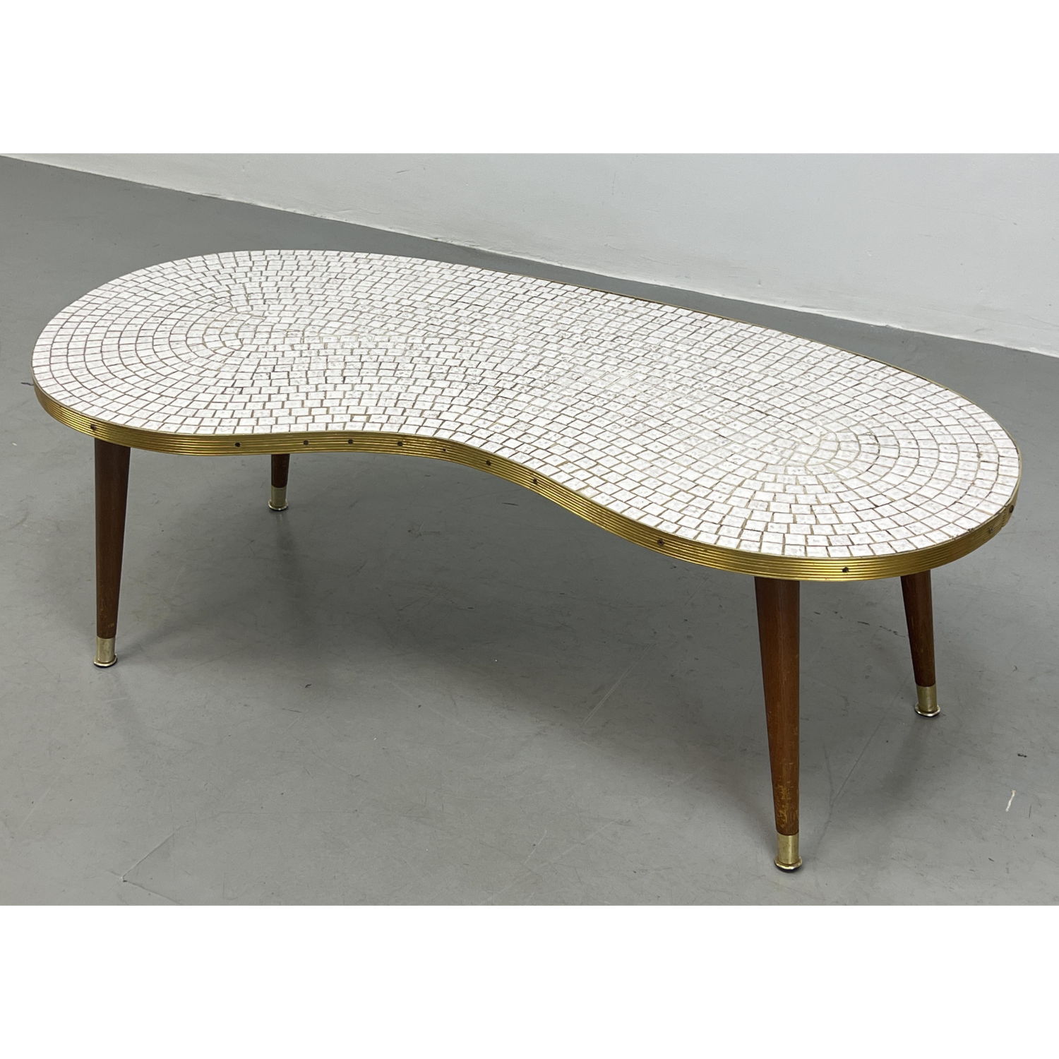 Mosaic Tile Top Kidney Shaped