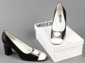 MOSCHINO LEATHER HEART BUCKLE