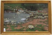 MOSE BIANCHI OIL ON CANVAS (It