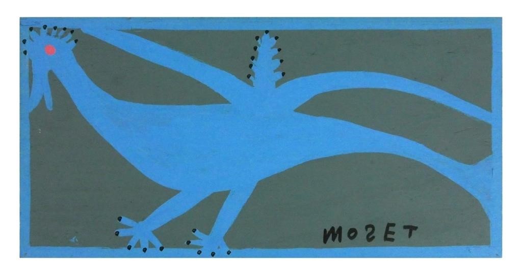 MOSE TOLLIVER BIRD ON PANELPainting