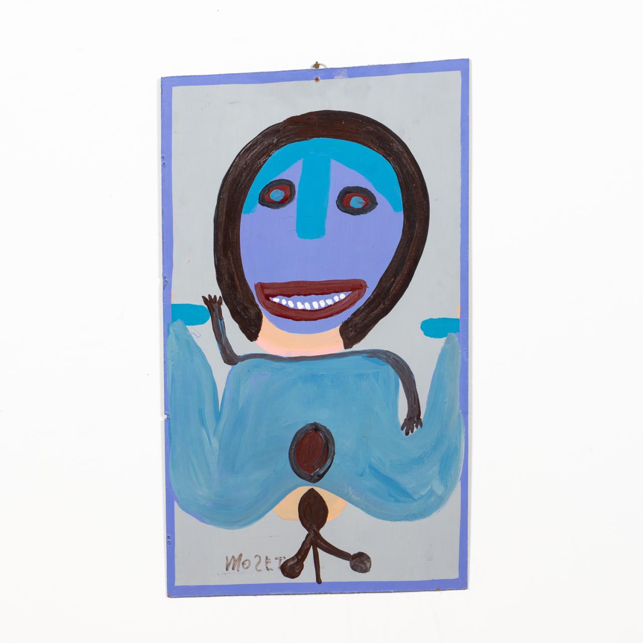 MOSE TOLLIVER, FOLK ART FIGURE ON