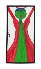 MOSE TOLLIVER FOLK ART GREEN F