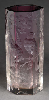 MOSER ALEXANDRITE ETCHED GLASS