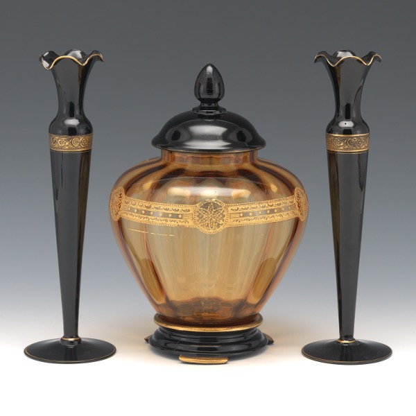 MOSER AMBER AND DEEP AMETHYST COLOR