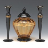 MOSER AMBER AND DEEP AMETHYST