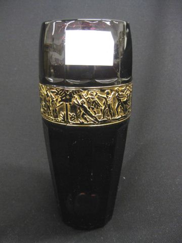 Moser Amethyst Art Glass Vase
