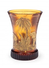 MOSER ART GLASS ACID ETCHED AN