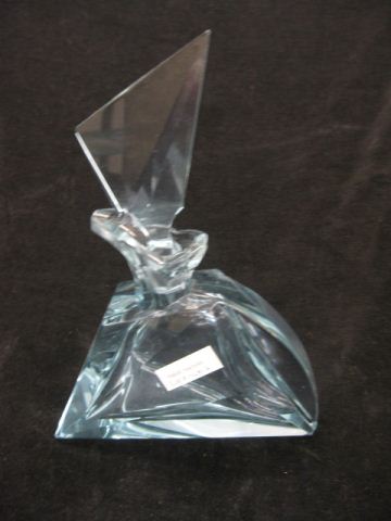 Moser Art Glass Perfume Bottle deep