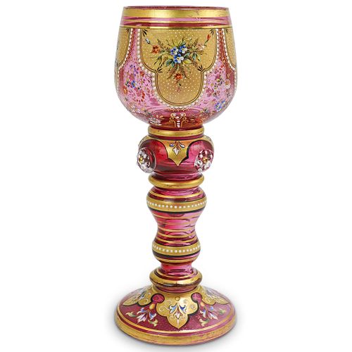 MOSER BOHEMIAN GLASS CRANBERRY