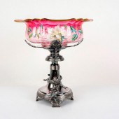 MOSER CRANBERRY GLASS BOWL, SI
