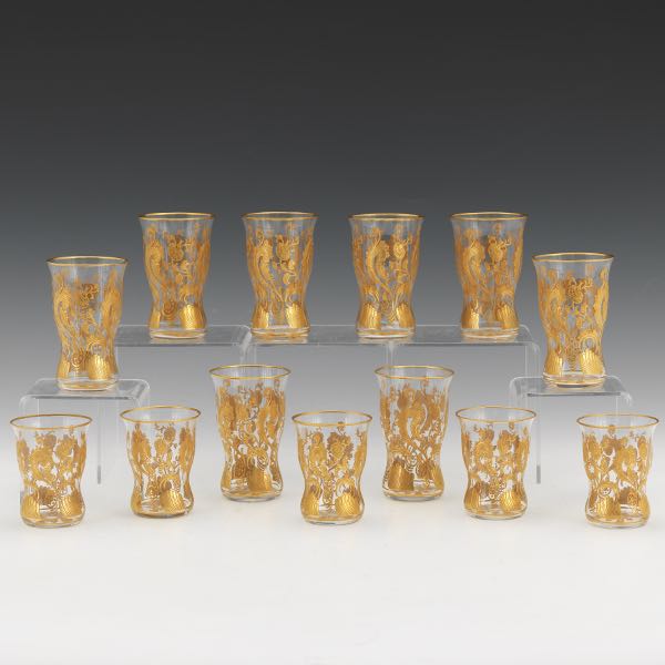 MOSER CRYSTAL SPIRITS GLASSES 
