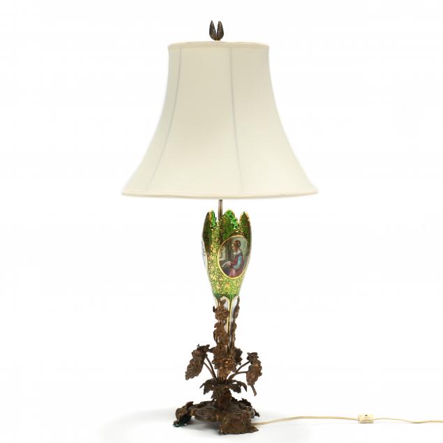 MOSER, ENAMEL AND GILT DECORATED