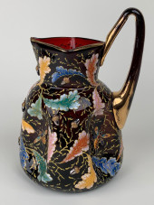 MOSER ENAMEL CRANBERRY GLASS P
