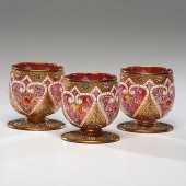 Moser Enameled Cups Continenta