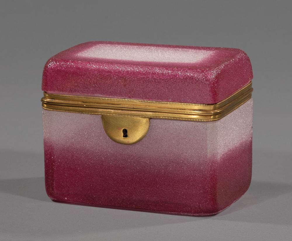 MOSER FROSTED PINK AND WHITE