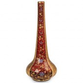 MOSER GILT & ENAMEL CRANBERRY