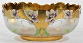 MOSER GILT & RAISED ENAMEL PAN