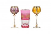 MOSER GLASS DRINK SETcomprisin