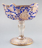 MOSER MANNER COBALT & GILT GLA