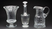 MOSER PITCHER, DECANTER AND FO