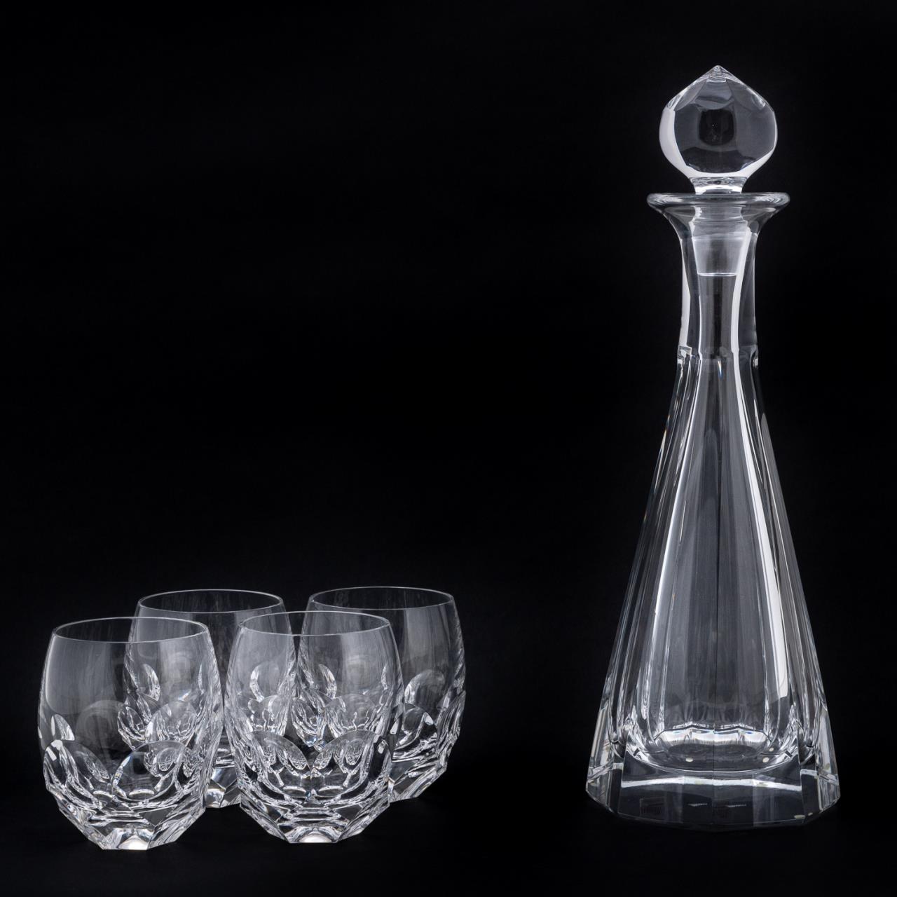 MOSER & STEUBEN CRYSTAL BARWARE,