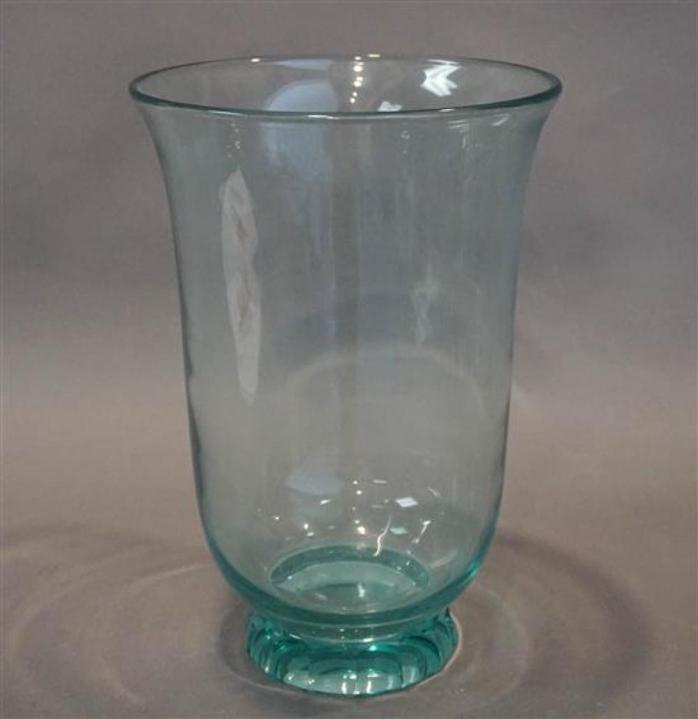 MOSER TALL GLASS VASE, HEIGHT: 14