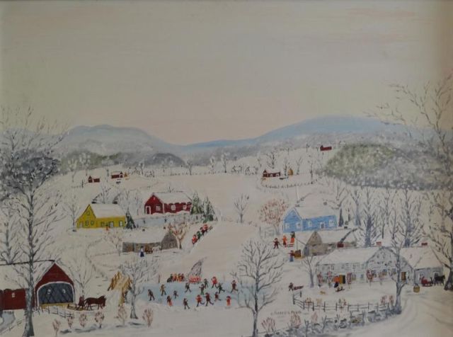 MOSES Forrest K. Oil on Masonite.